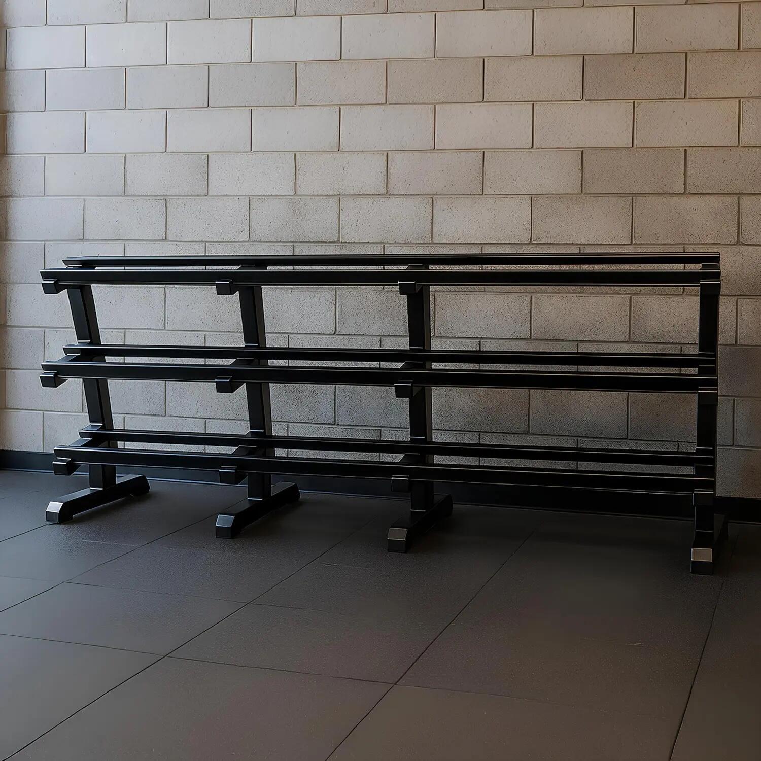 Rastrelliera Porta Manubri 20 Coppie PMO25 | da 2,5 a 50 Kg 4/6