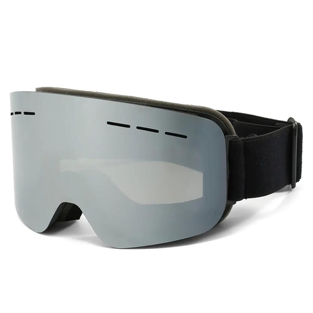 Lyžiarske a Snowboardové Okuliare Fluor H3051 Strieborný Zrkadlový Zorník Unisex