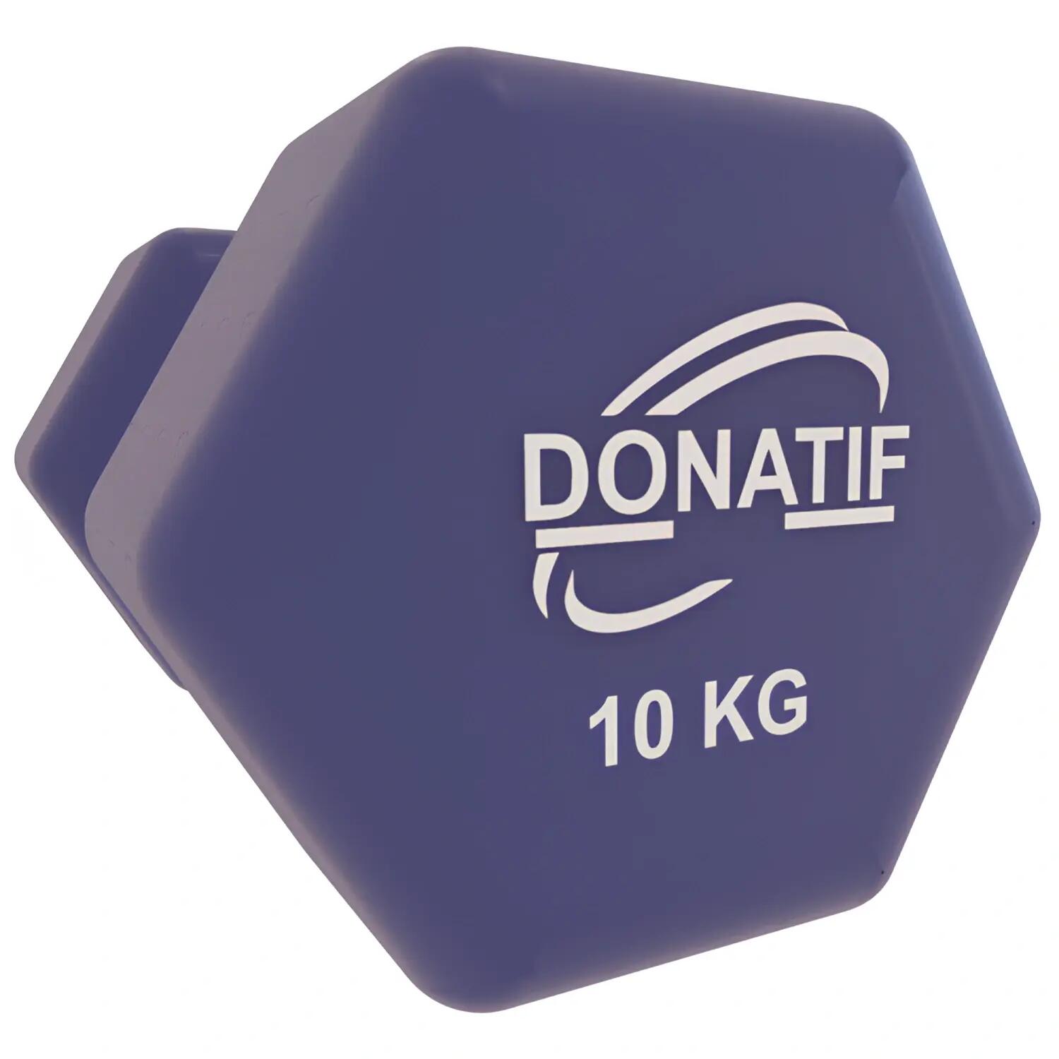 Manubrio in Vinile da 10 Kg - Antiscivolo | Fitness 2/6