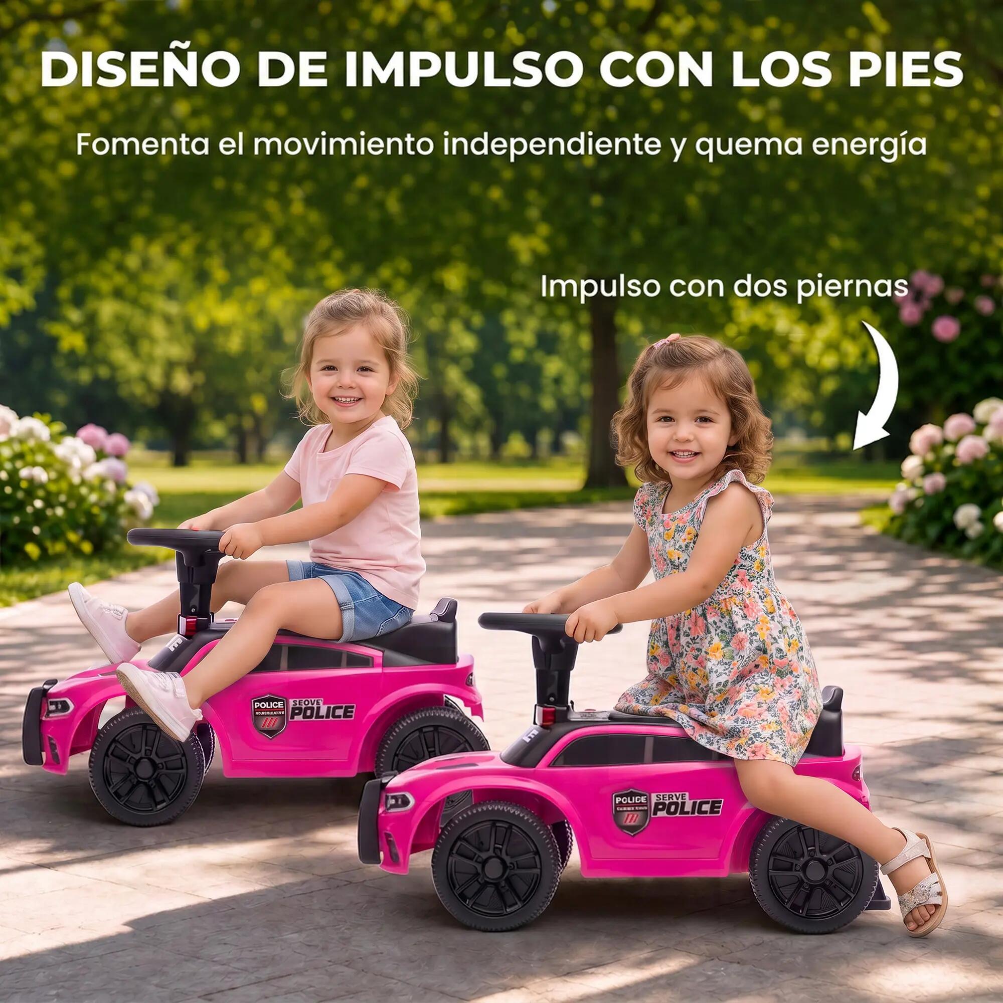 Carro andador infantil 65x29.5x36 cm rosa AIYAPLAY 5/9