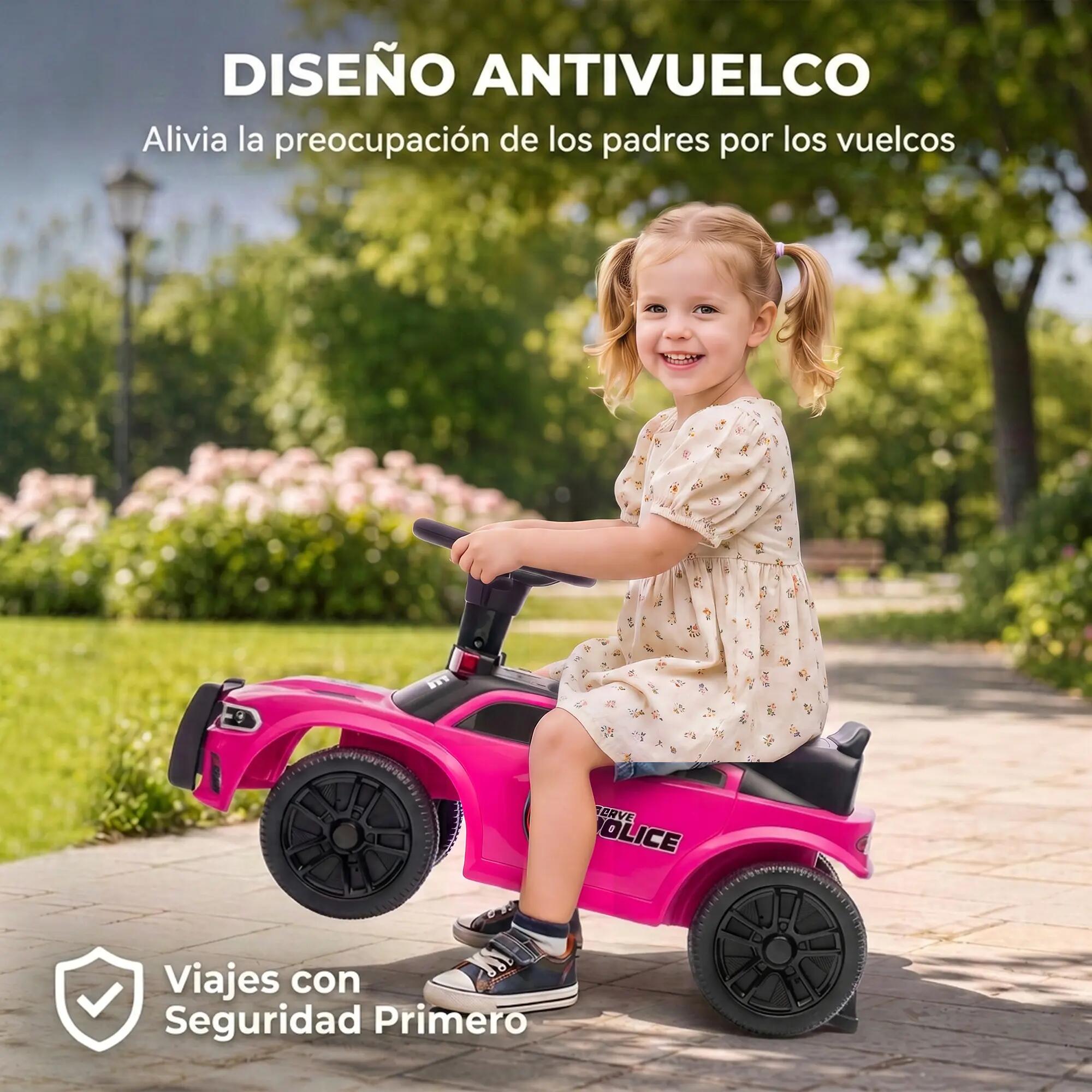 Carro andador infantil 65x29.5x36 cm rosa AIYAPLAY 4/9