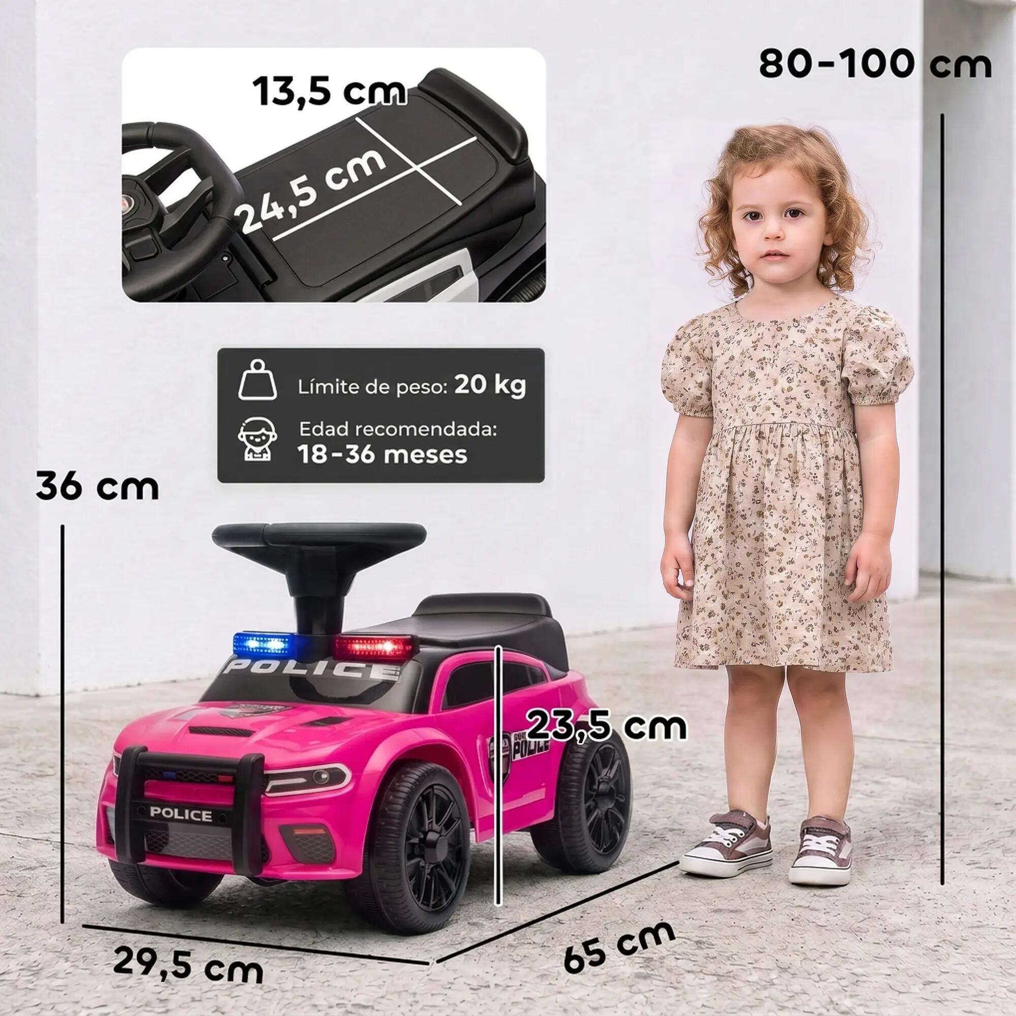 Carro andador infantil 65x29.5x36 cm rosa AIYAPLAY 2/9