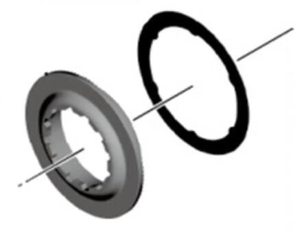 SHIMANO VERSCHLUSSRING M. U-SCHEIBE F. - Größe M, ca. 19 g, Radsport-Zubehör...