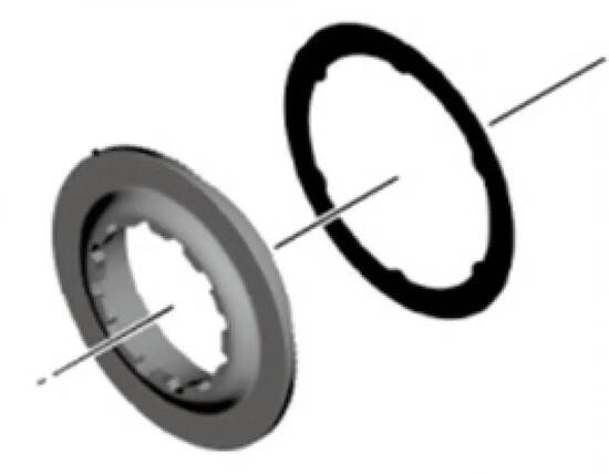 SHIMANO VERSCHLUSSRING M. U-SCHEIBE F. - Größe M, ca. 19 g, Radsport-Zubehör...