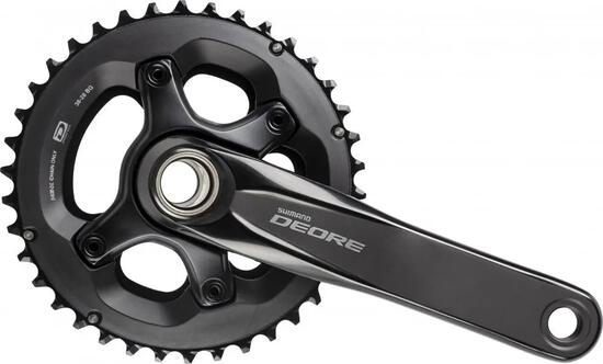 SHIMANO Kurbelgarnitur DEORE FC-M6000 - 10-fach, 170 mm, 38-28 Zähne, 28 Zähn...