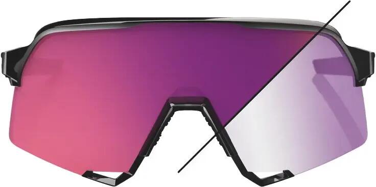 S3 Gloss Black - Purple Flash Mirror Photochromic Lens 2/5