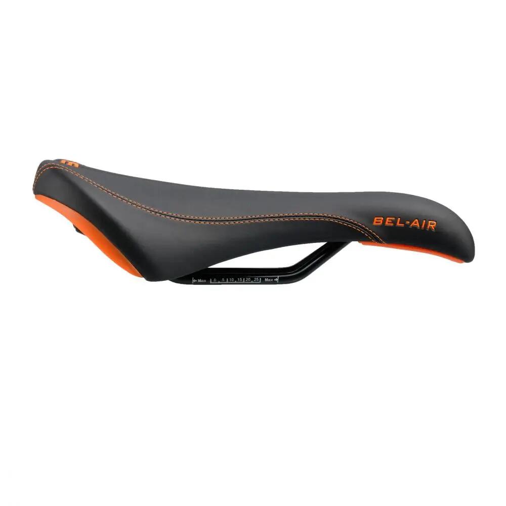 SDG Bel-Air RL Sattel, Stahl 7x7mm, black/orange 2/2