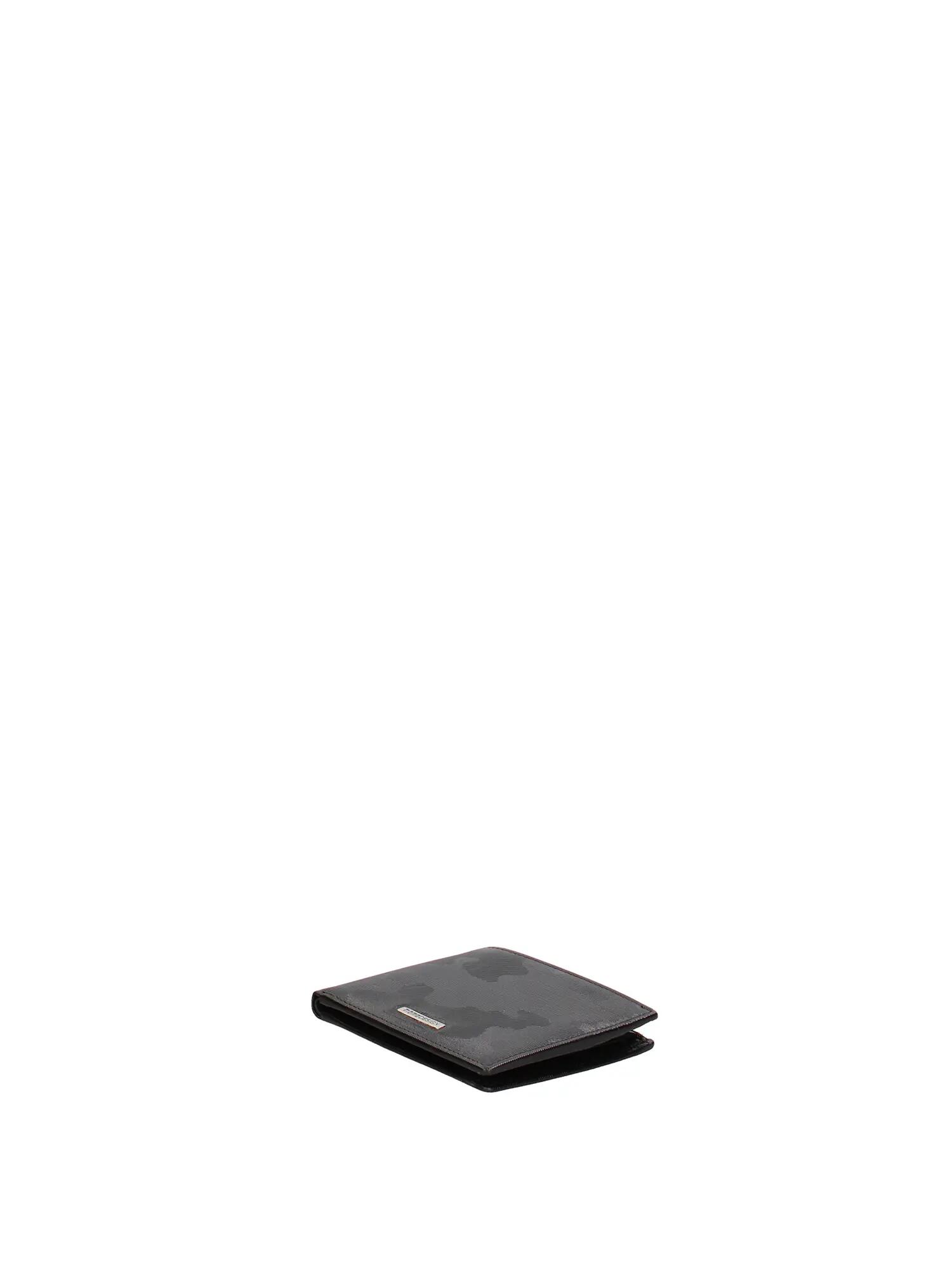 Herrengeldbörse Momo Design echtes Leder schwarz kompakt ohne Futter 3/4