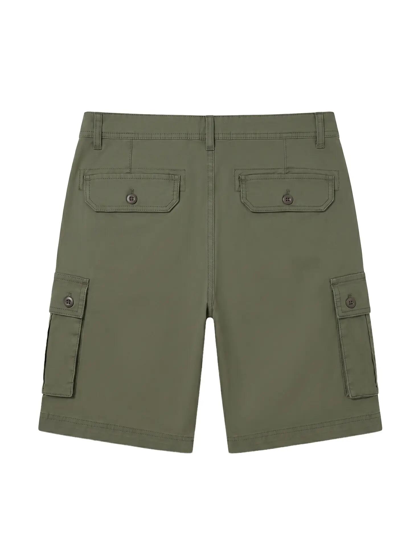 Shorts U.S. Polo Assn. Verde Oscuro Hombre Algodón Elastizado 5/5