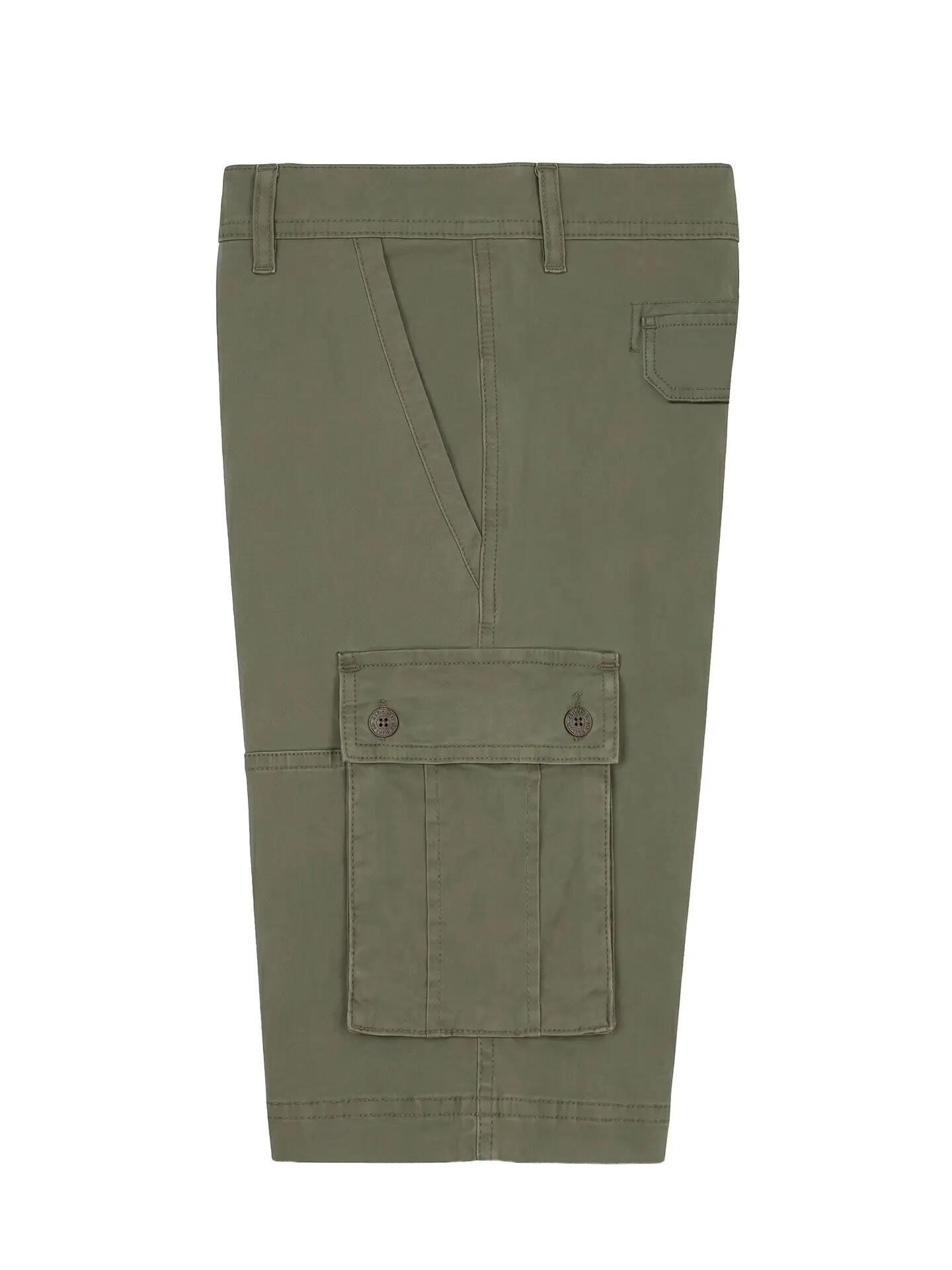 Shorts U.S. Polo Assn. Verde Oscuro Hombre Algodón Elastizado 4/5