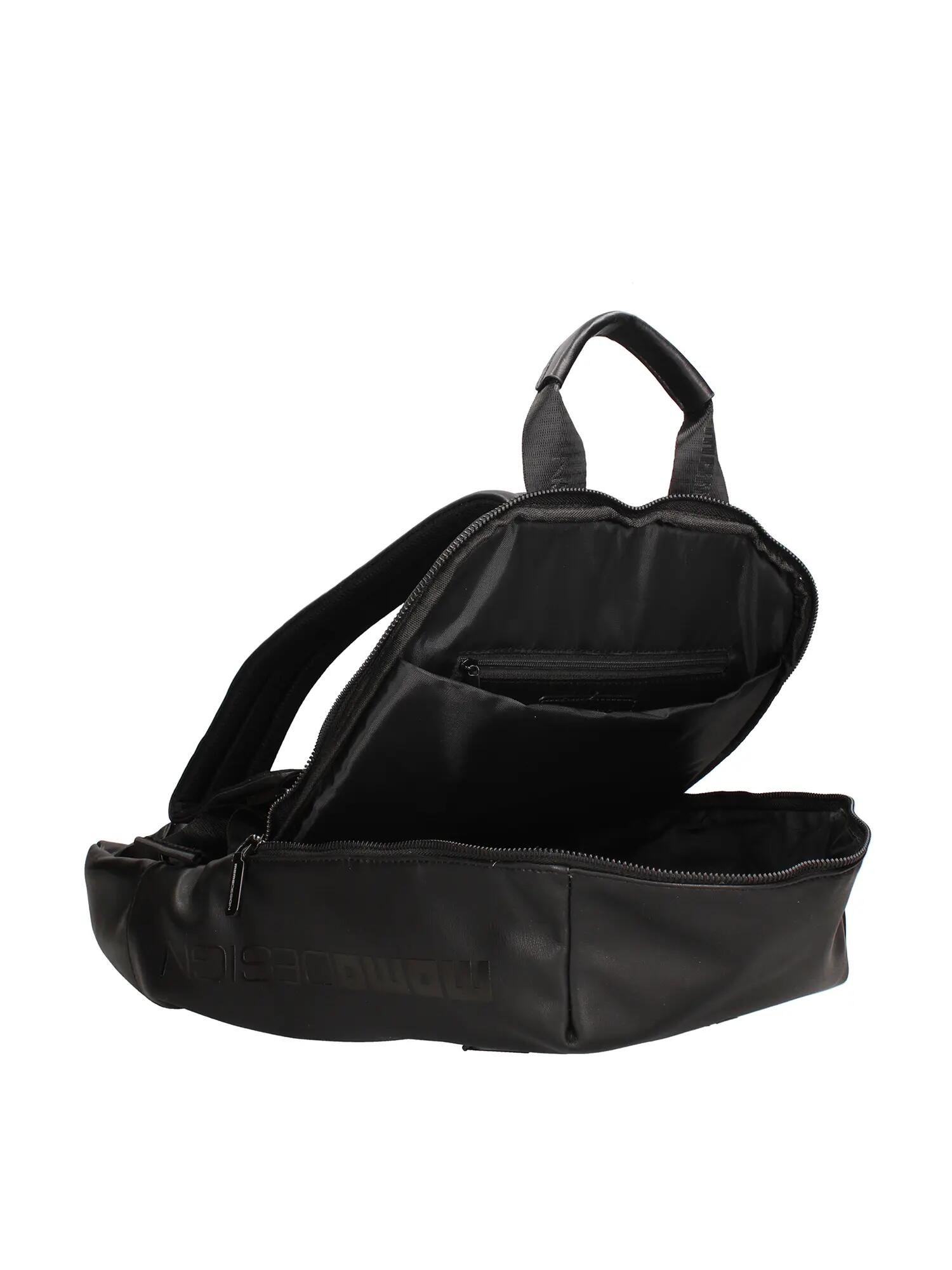 Sac à dos homme noir Momo Design polyuréthane avec fermeture éclair - Erebus 4/4