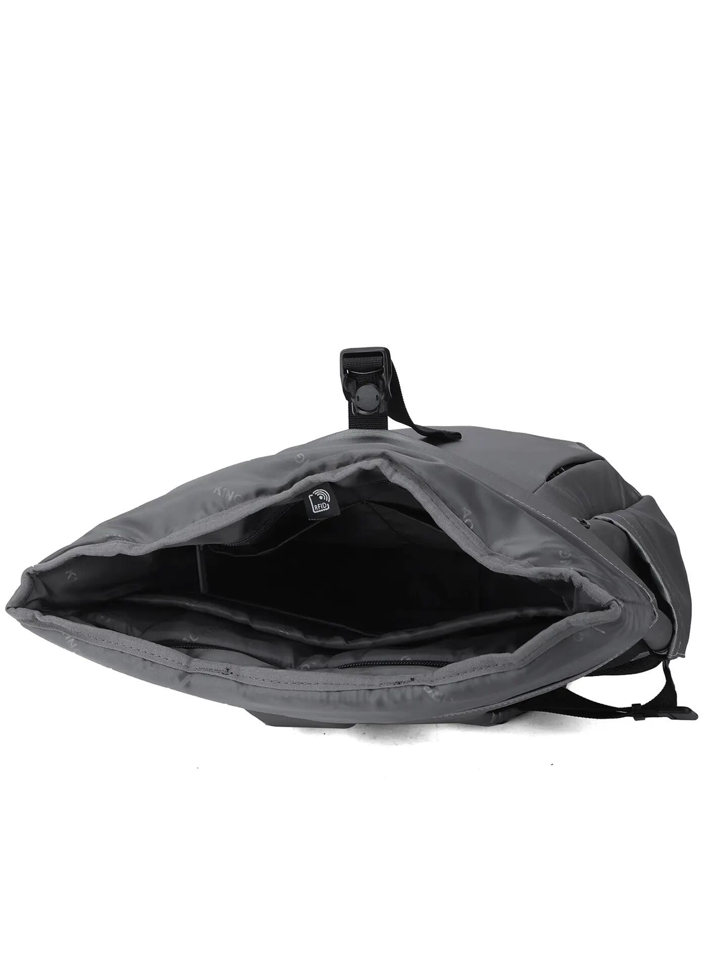 Zaino Aoking Umbriel Lux Grigio Poliestere Unisex con Zip 6/6