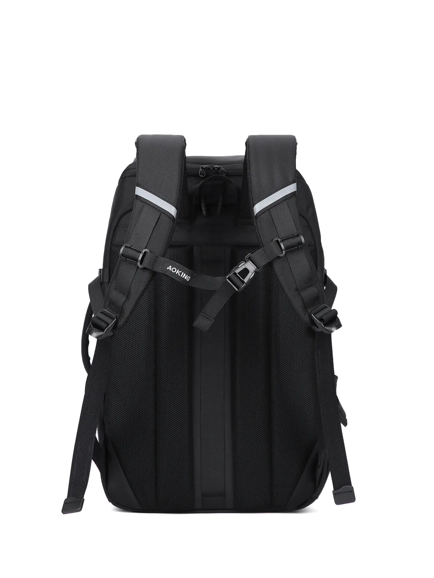 Aoking Solara Nova Rucksack Schwarz Polyester Unisex mit Reißverschluss 4/5