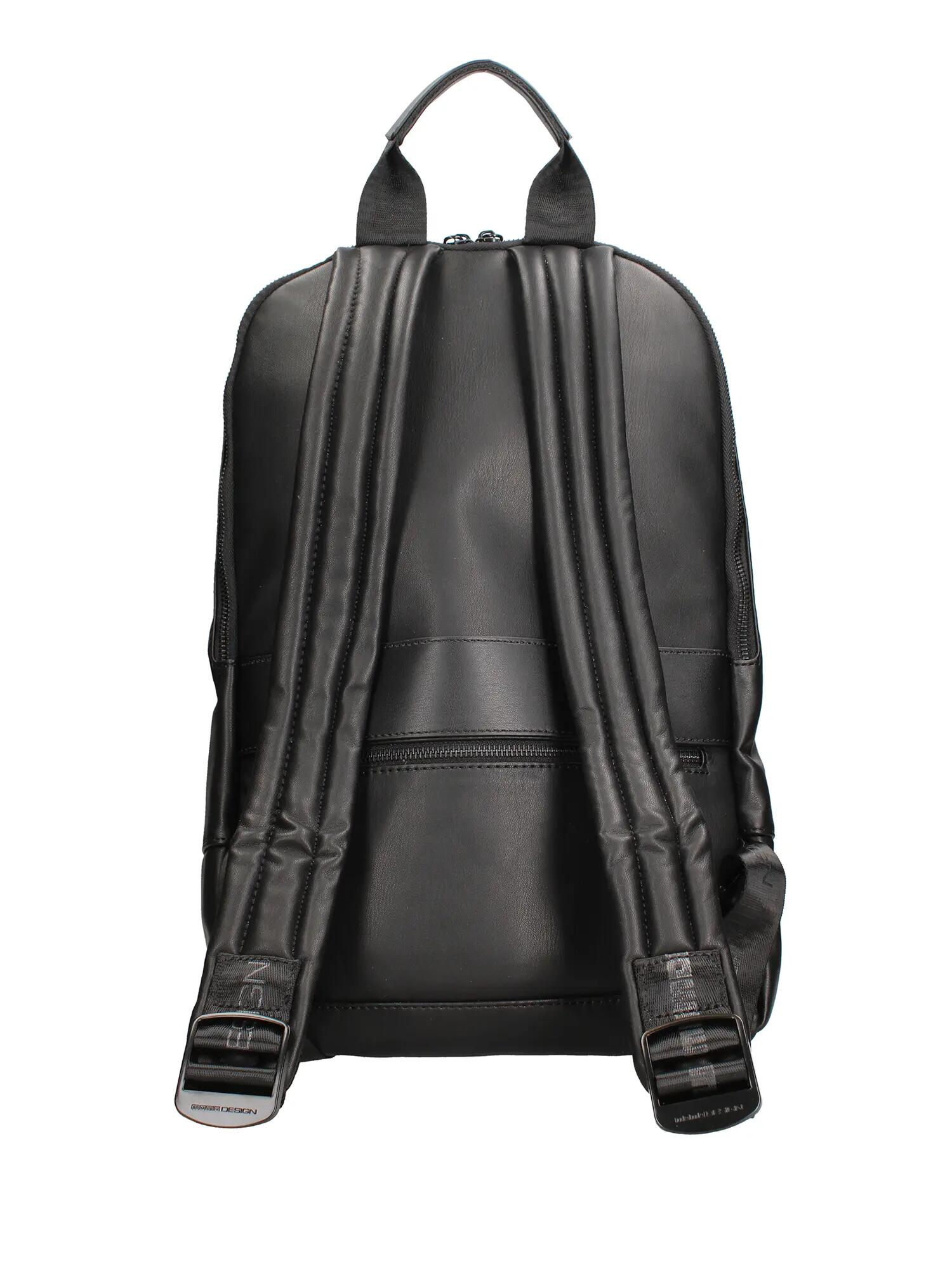 Sac à dos homme noir Momo Design polyuréthane avec fermeture éclair - Erebus 3/4