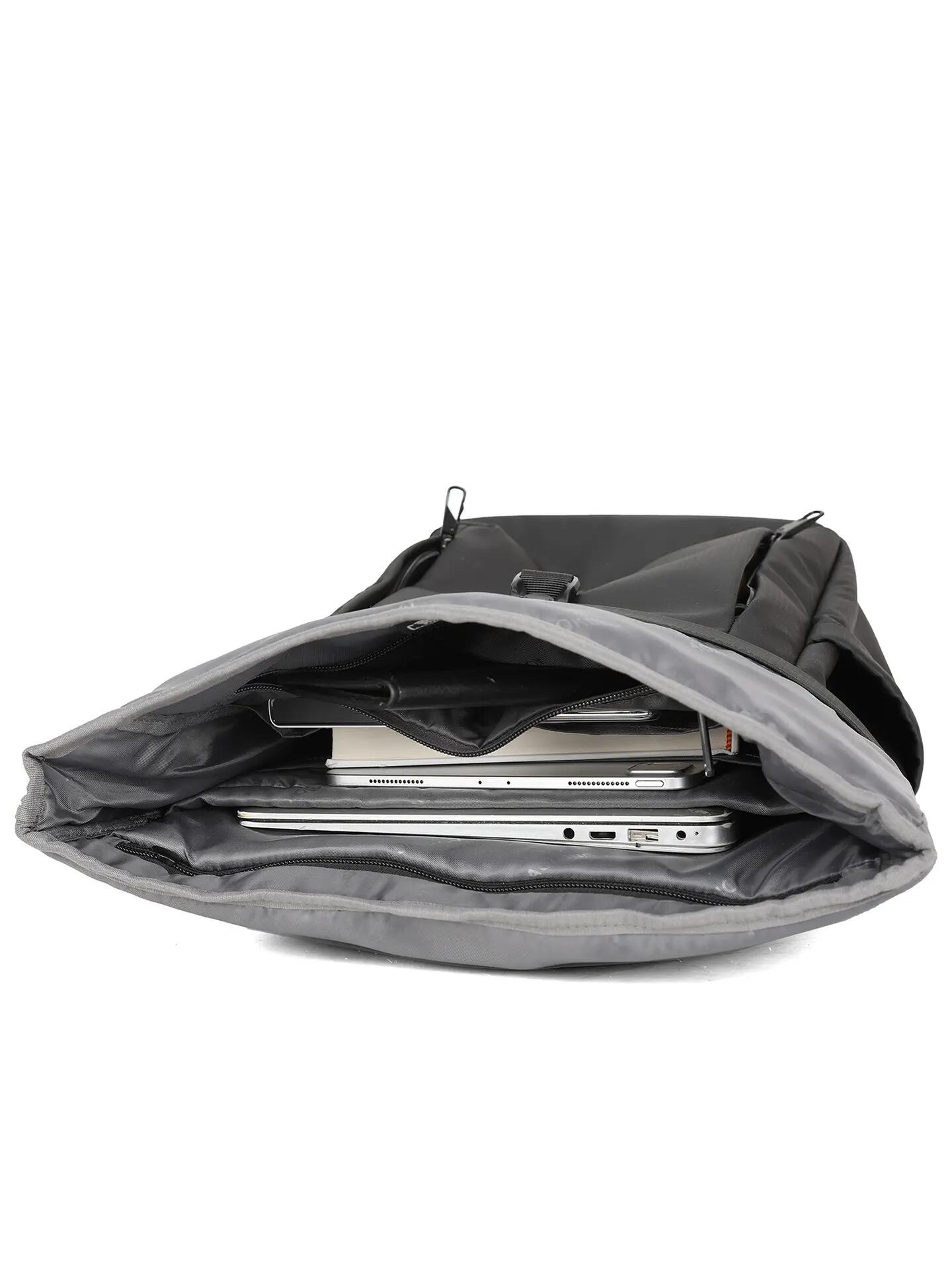 Zaino Aoking Umbriel Lux Grigio Poliestere Unisex con Zip 5/6