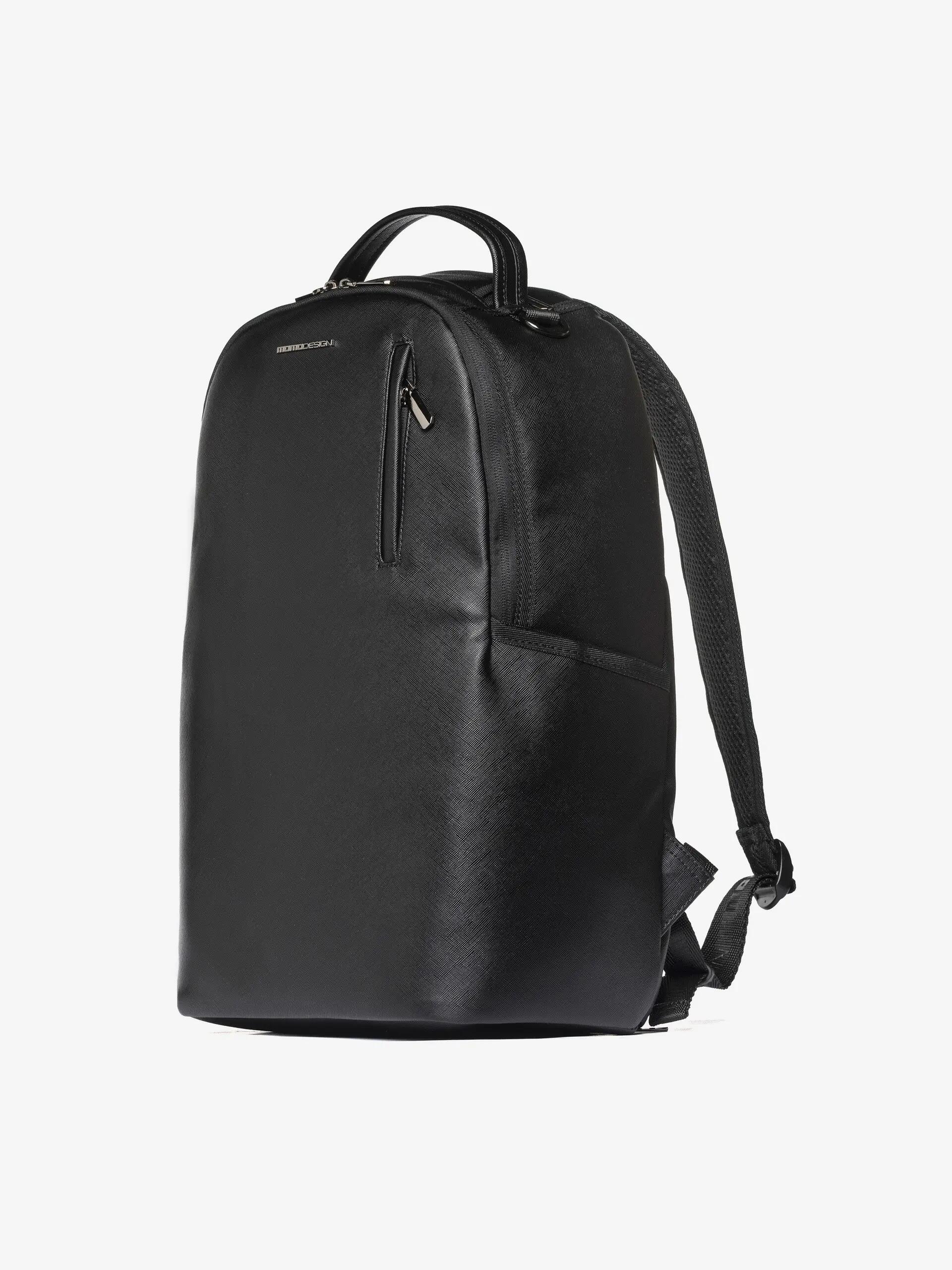 Momo Design Black Polyurethane Backpack with Zip 46x29x15 cm 2/3
