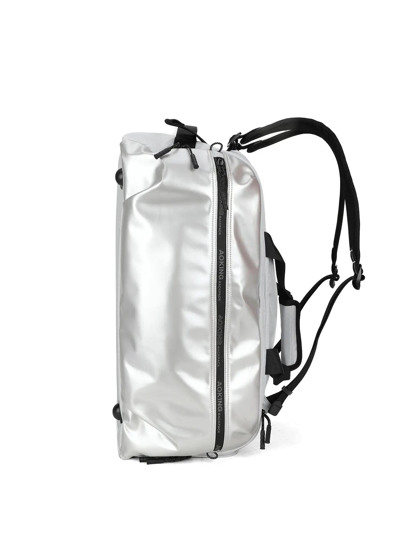 Aoking Rucksack Unisex Schwarz Polyester mit Reißverschluss - Casual 50x25x29cm 3/5