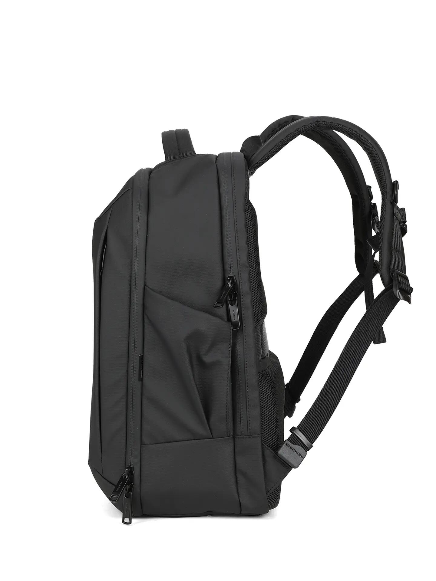 Zaino Enigma Nero Unisex Poliestere Con Zip Casual 3/6