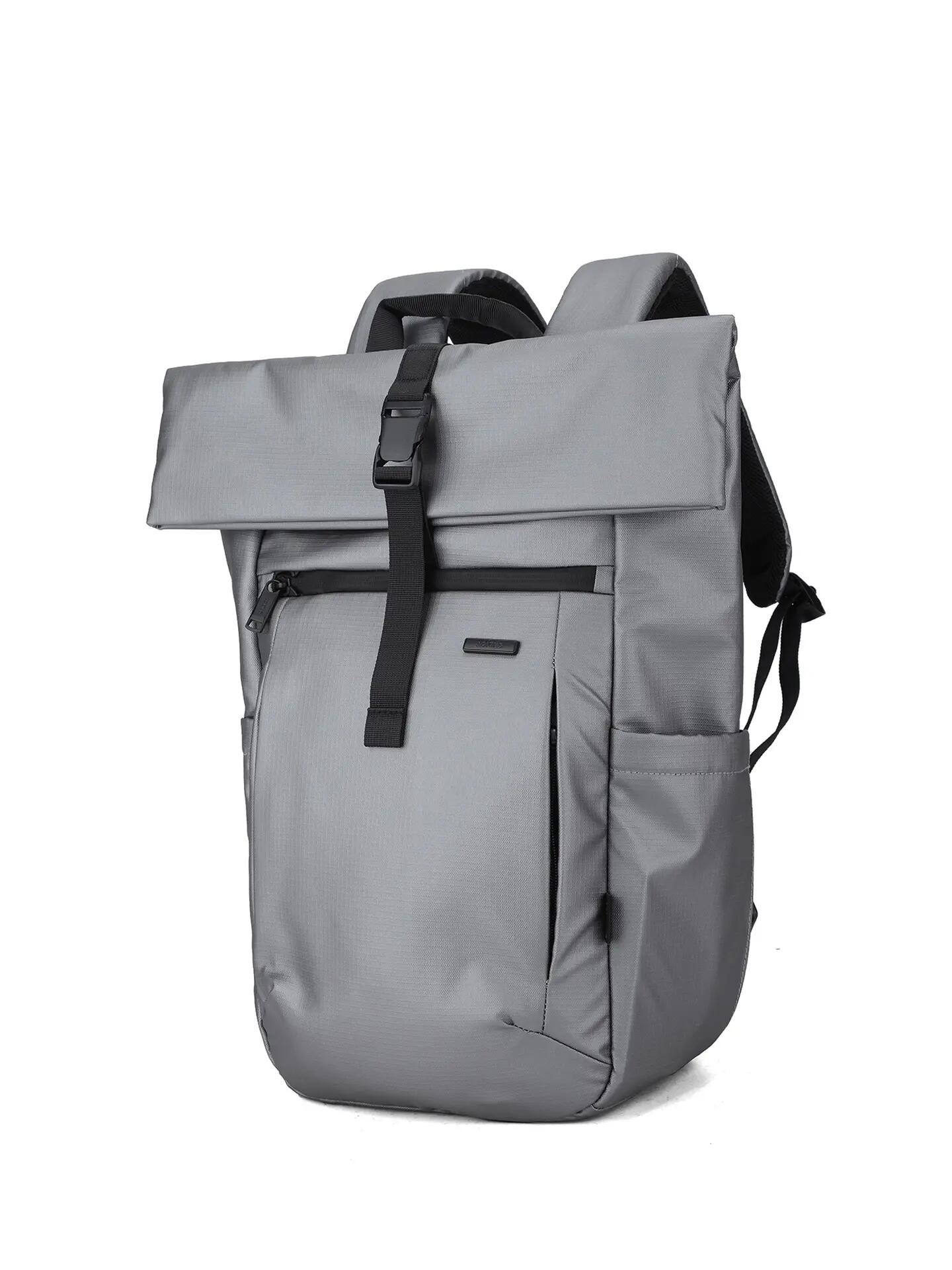 Zaino Aoking Umbriel Lux Grigio Poliestere Unisex con Zip 2/6