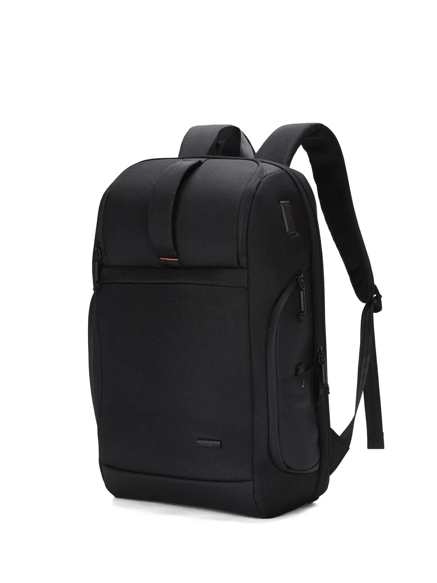 Zaino Nero Aoking Omnia Unisex - Poliestere Con Zip Casual 2/6