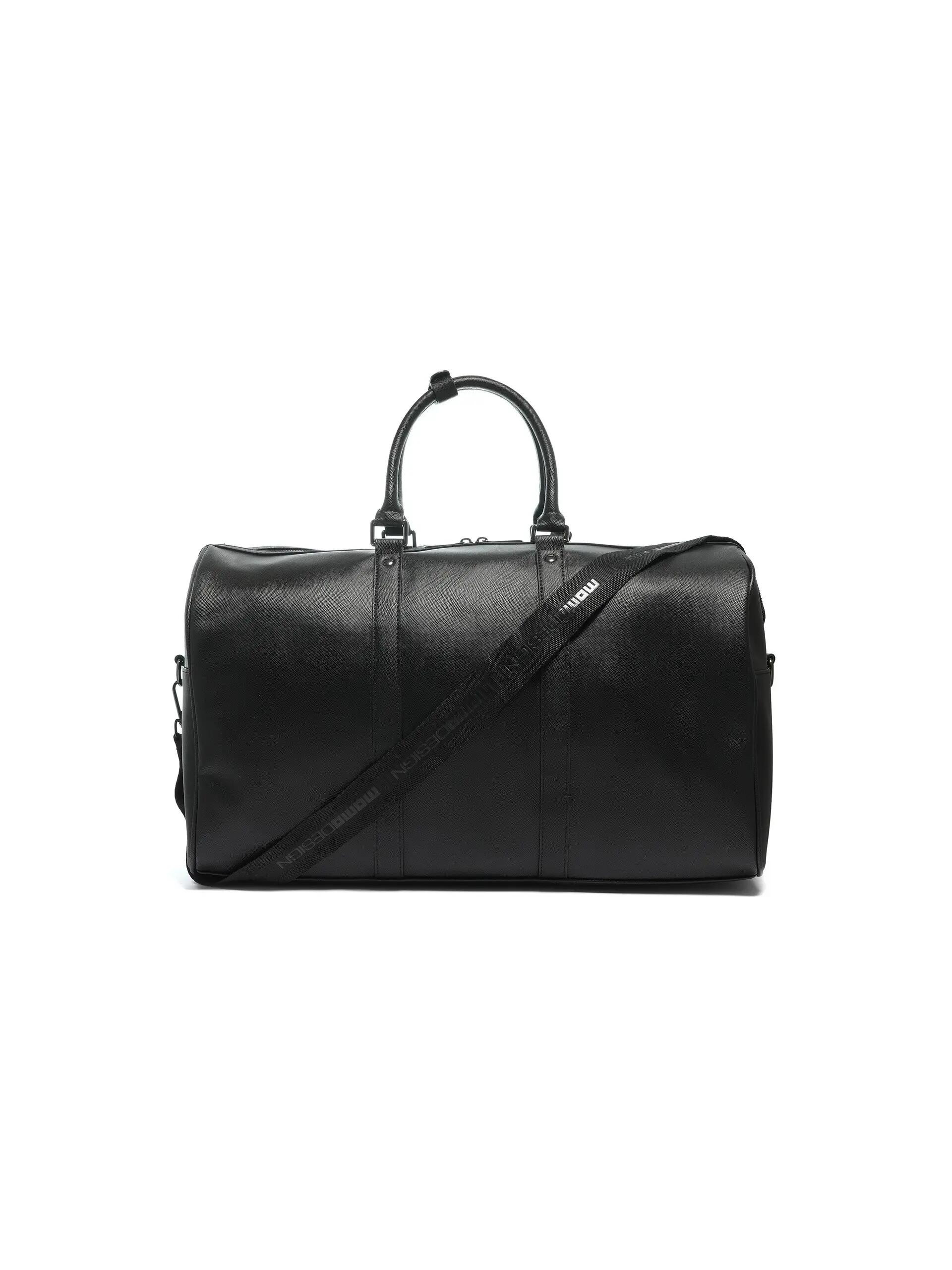 Schwarze Reisetasche Momo Design 54cm Polyurethan Weekender 3/3
