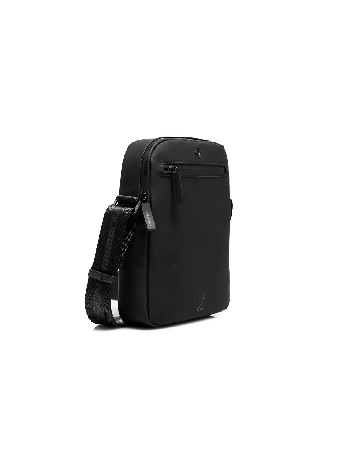 Sac à Bandoulière Messenger Momo Design Noir Polyuréthane 2/3