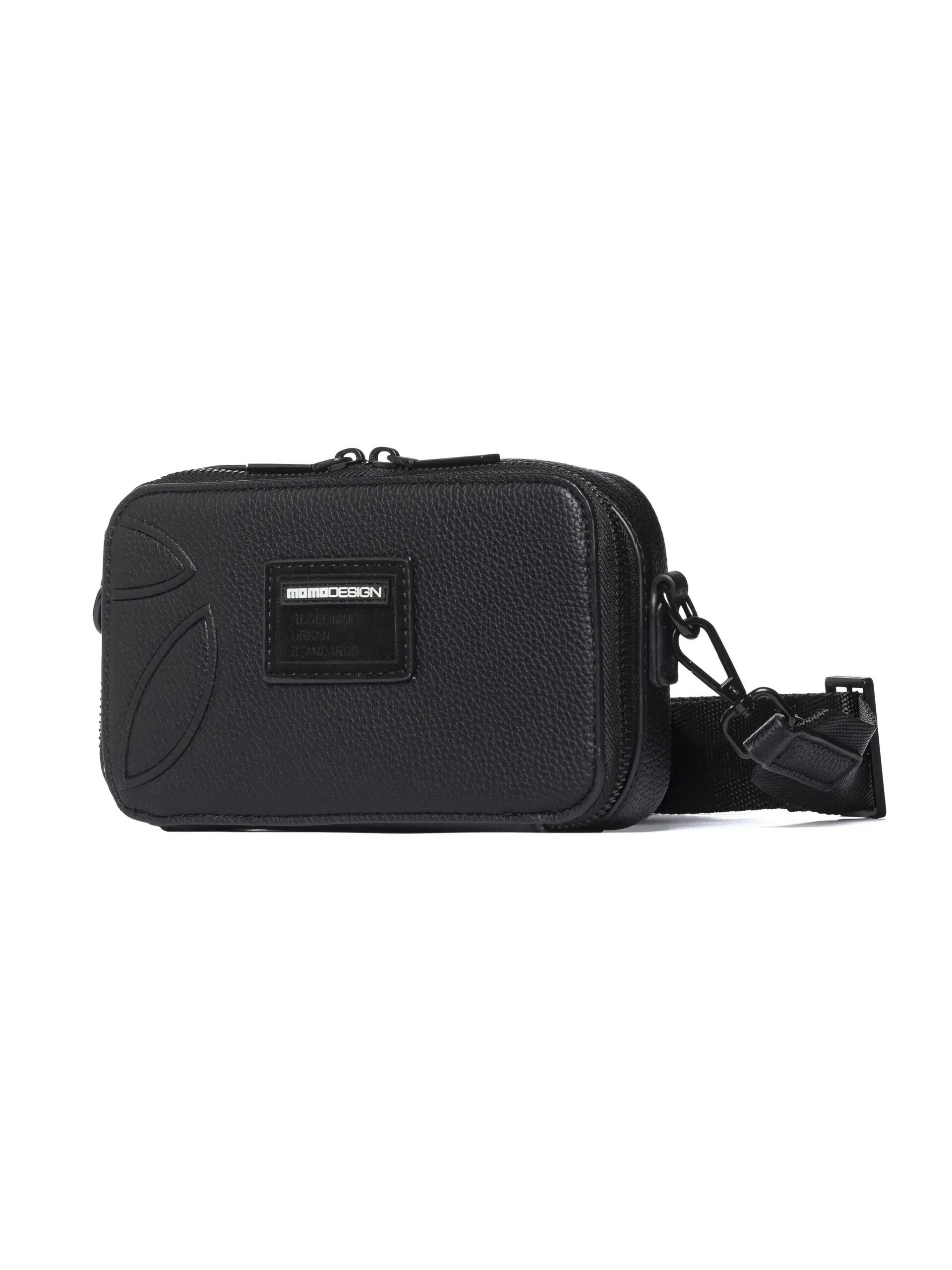 Pouch Bag Momo Design Schwarz Polyurethan mit Reißverschluss 2/3