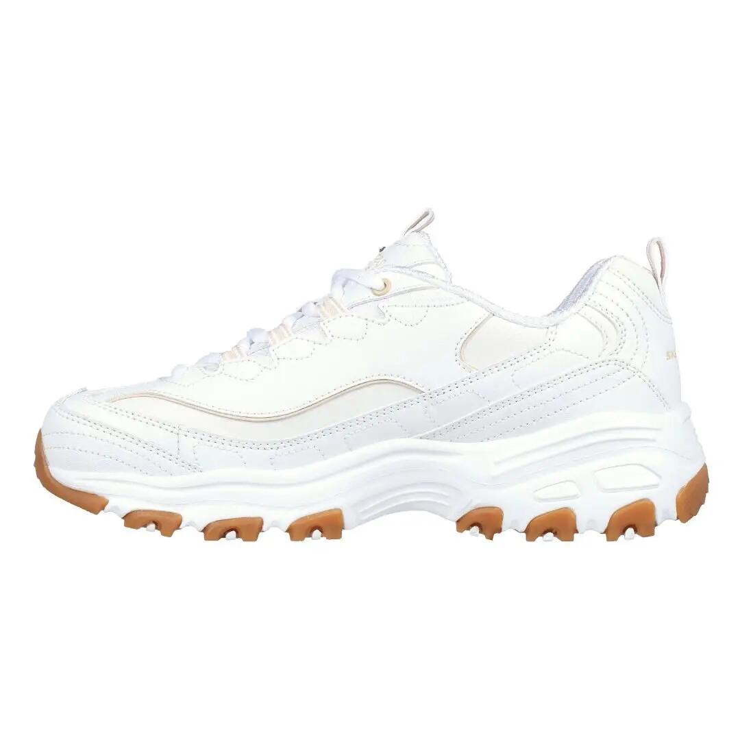 Zapatillas mujer Skechers D'Lites Good Neutral blancas 3/5