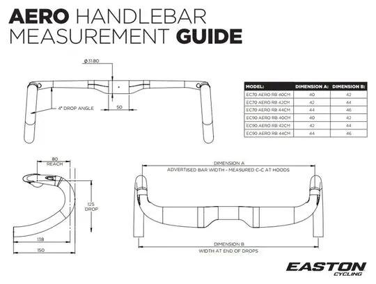 Guiador Easton EC70 Aero Carbon 400 5/5