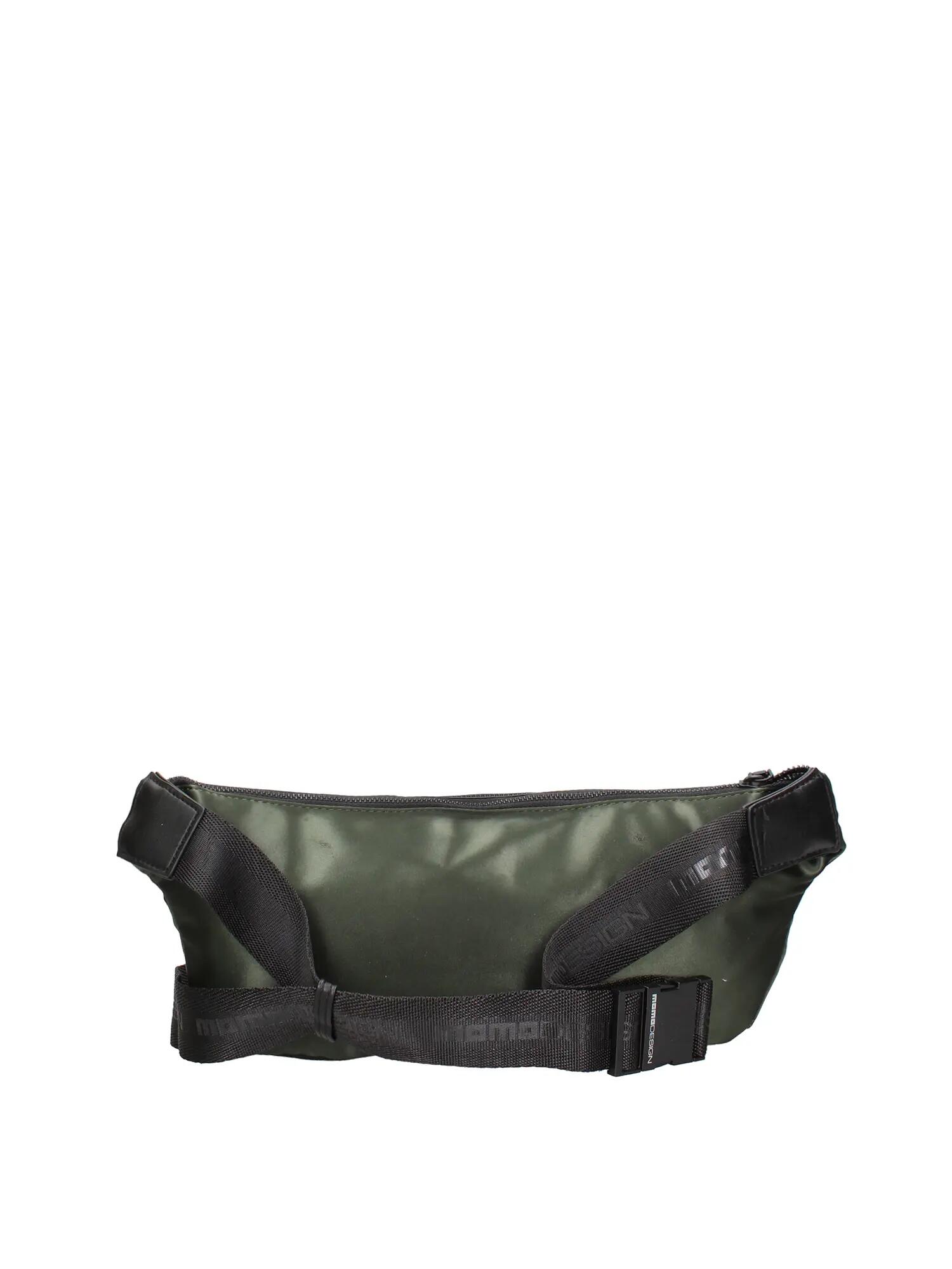 Momo Design Bauchtasche Schwarz Polyurethan - Verstellbarer Riemen 55cm 3/3