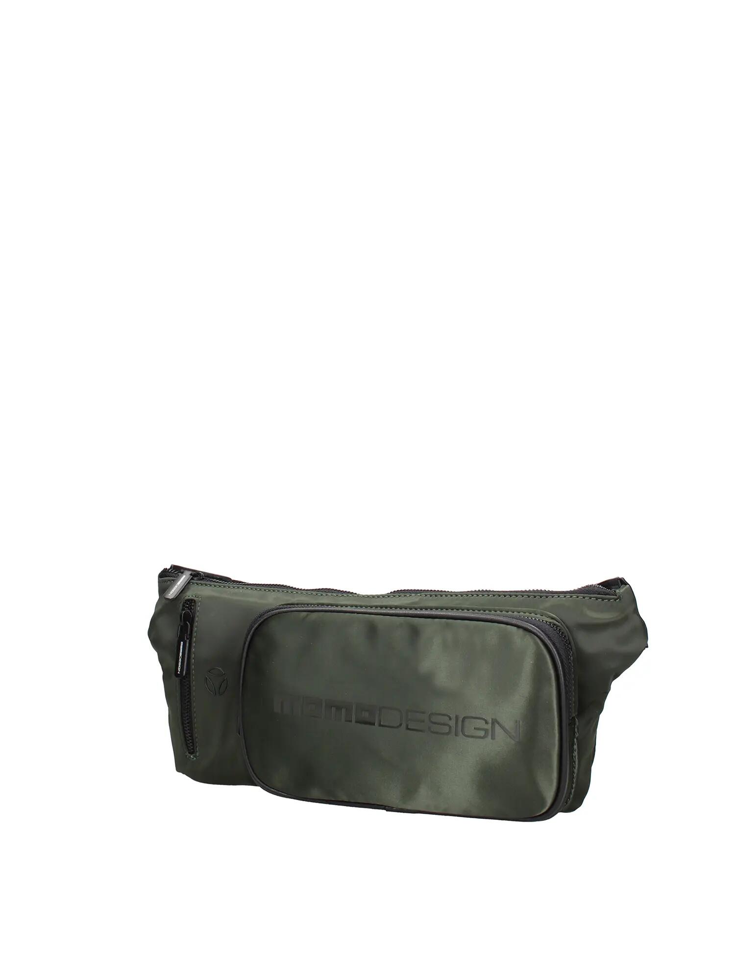 Momo Design Bauchtasche Schwarz Polyurethan - Verstellbarer Riemen 55cm 2/3