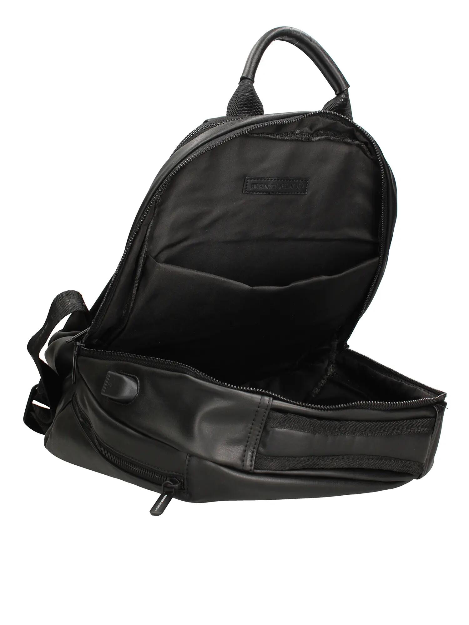 Sac à dos Momo Design noir polyuréthane avec fermeture éclair - Casual homme 4/4