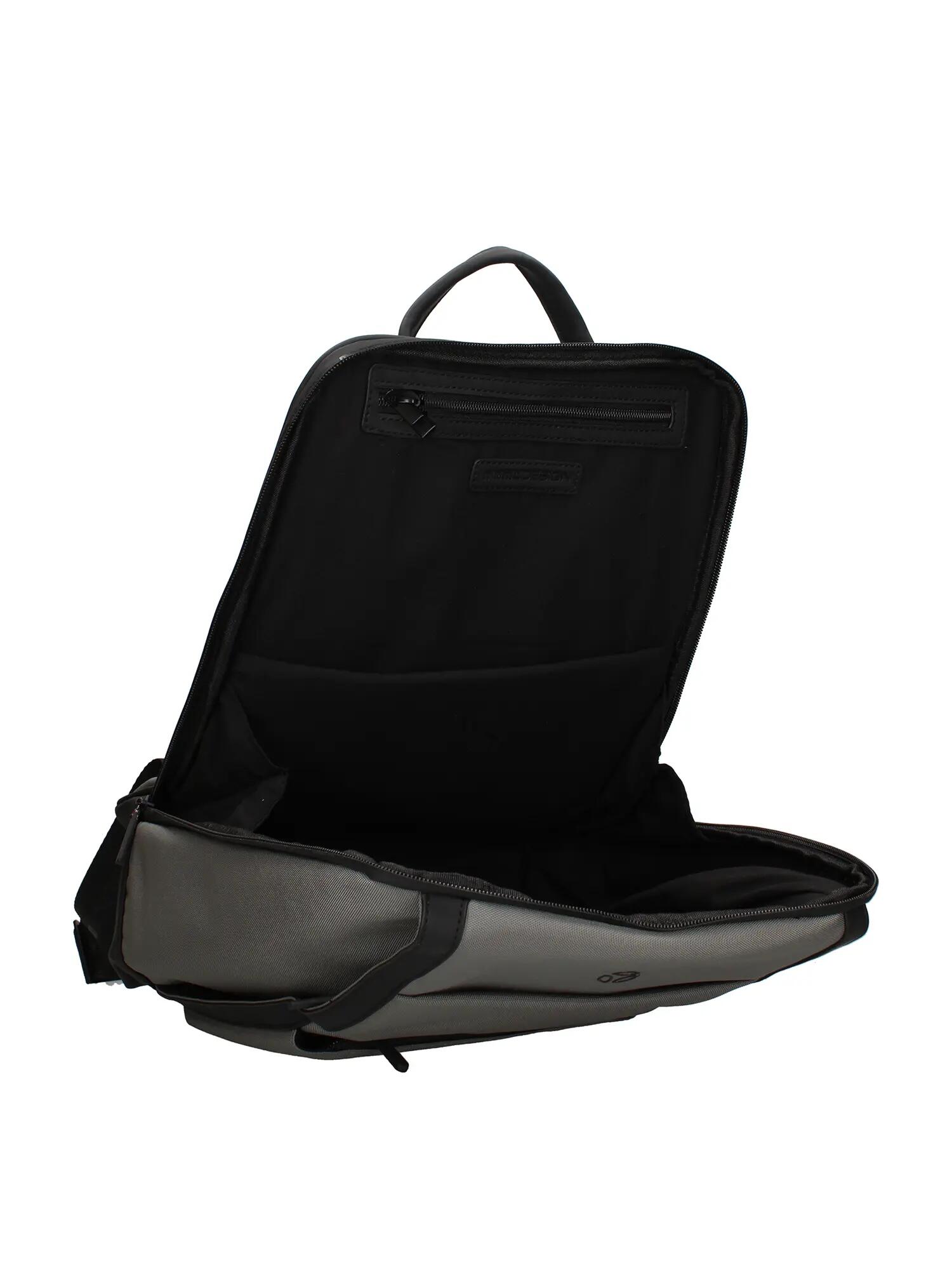 Zaino Momo Design uomo nero poliuretano con zip - Velorum 4/4