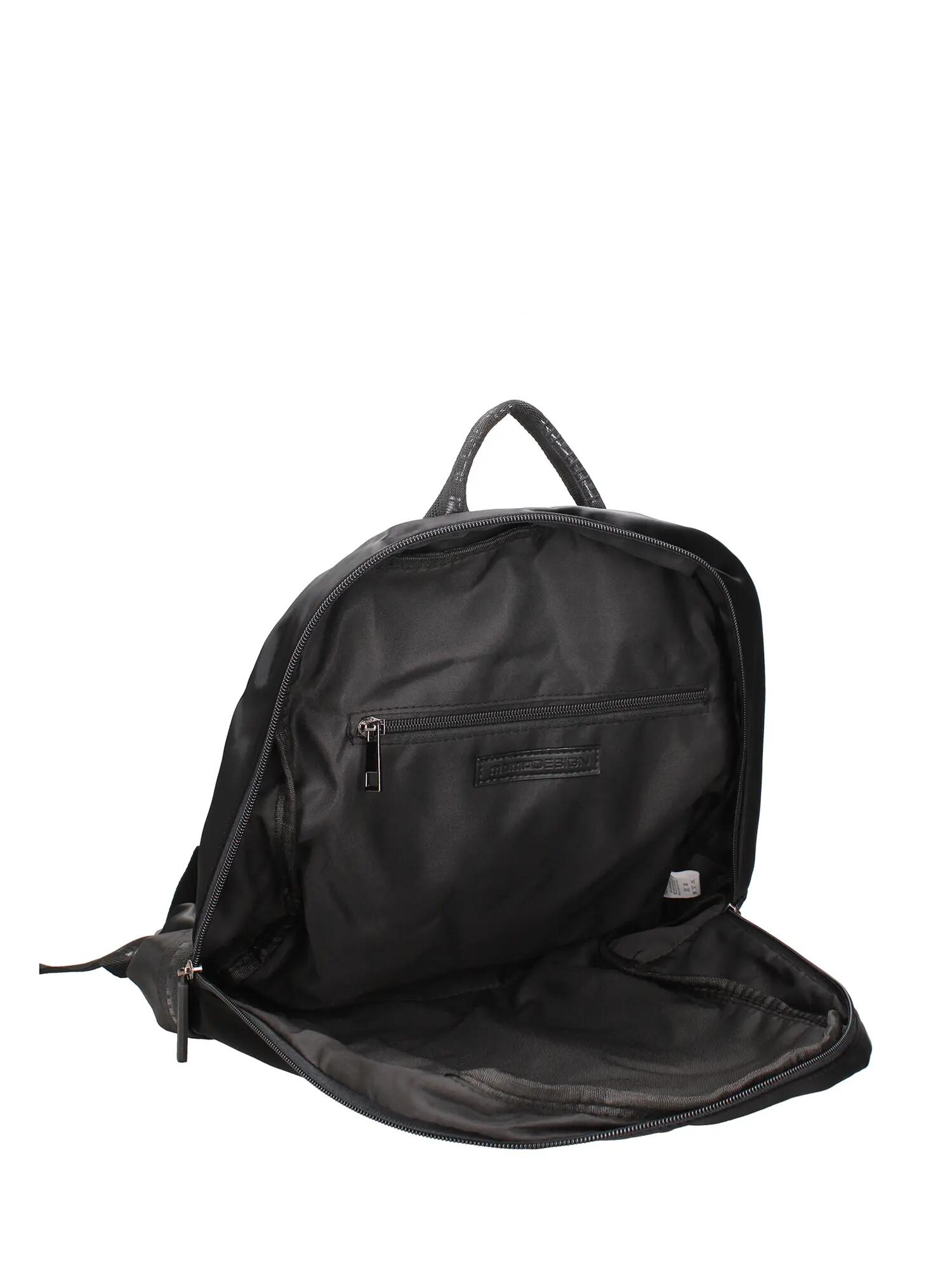 Momo Design Rucksack Polyurethan schwarz mit Reißverschluss - Lumina Nova 4/4