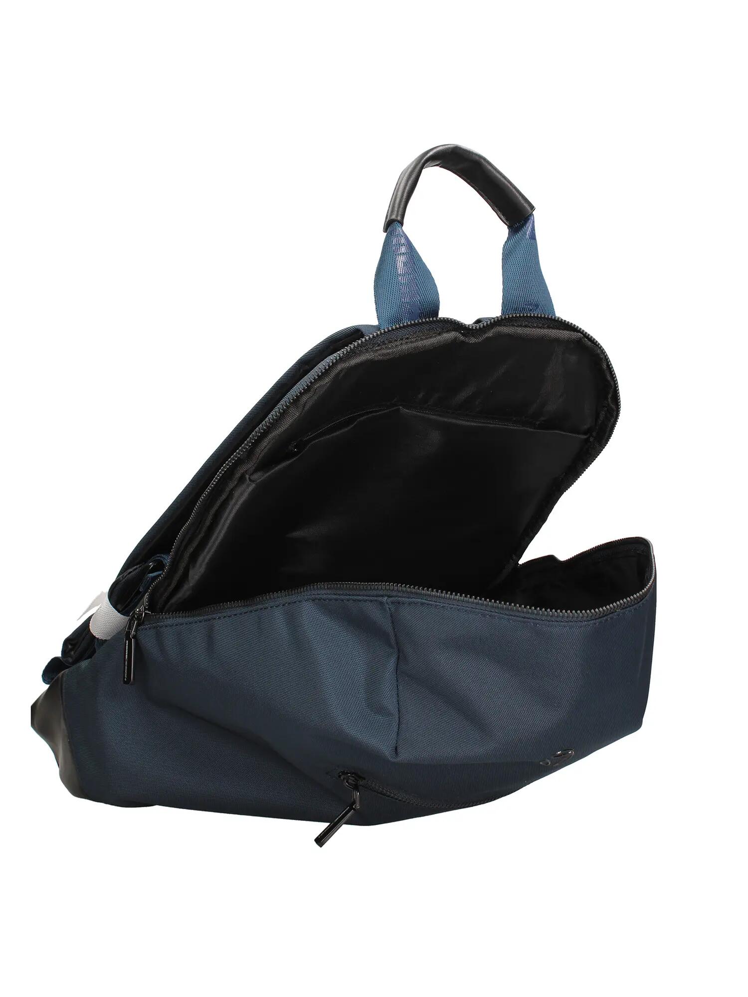 Momo Design Rucksack Blau Schwarz Polyurethan mit Reißverschluss - Casual Herren 4/4