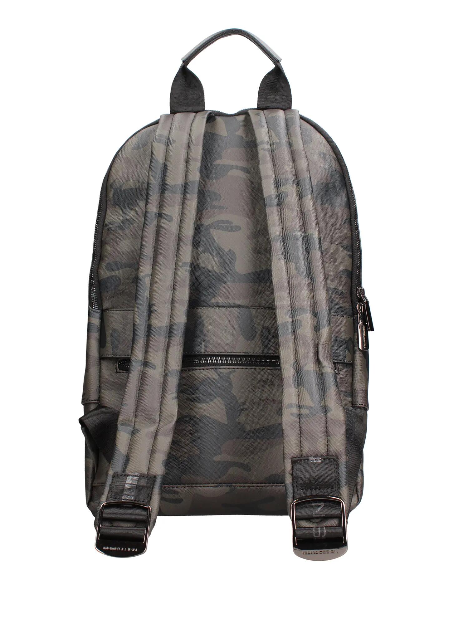 Sac à dos Momo Design Erevan Chic noir polyuréthane avec fermeture éclair 3/4