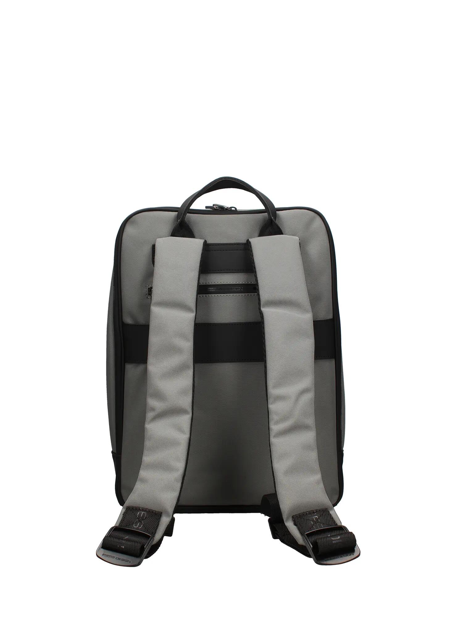 Zaino Momo Design uomo nero poliuretano con zip - Velorum 3/4