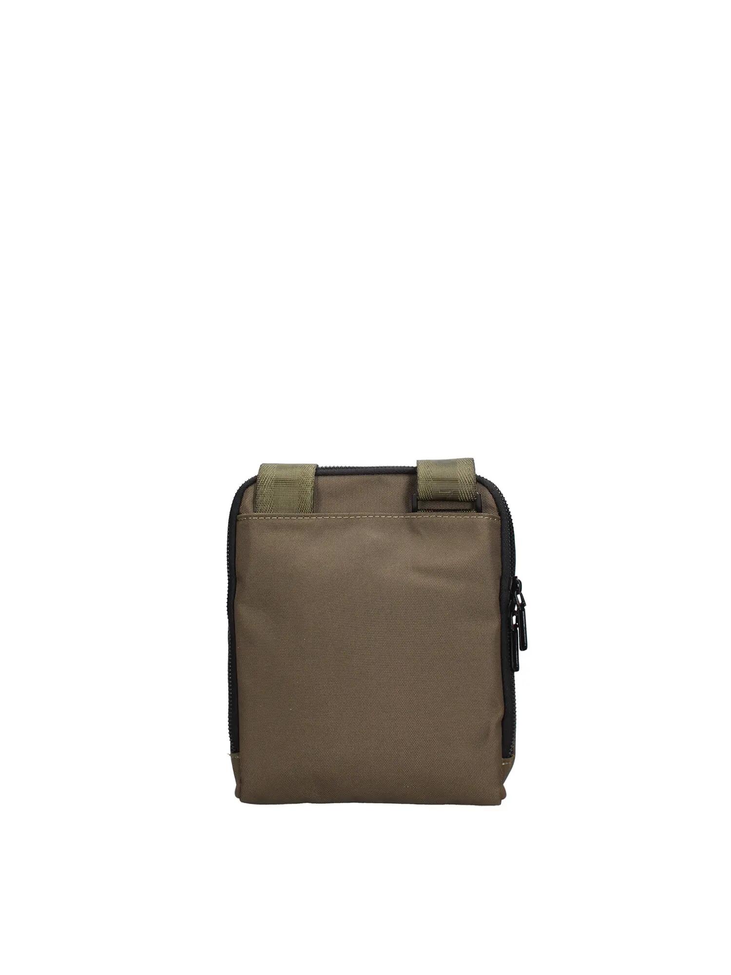 Borsa a tracolla uomo Momo Design Arden Prime verde e nero 3/4