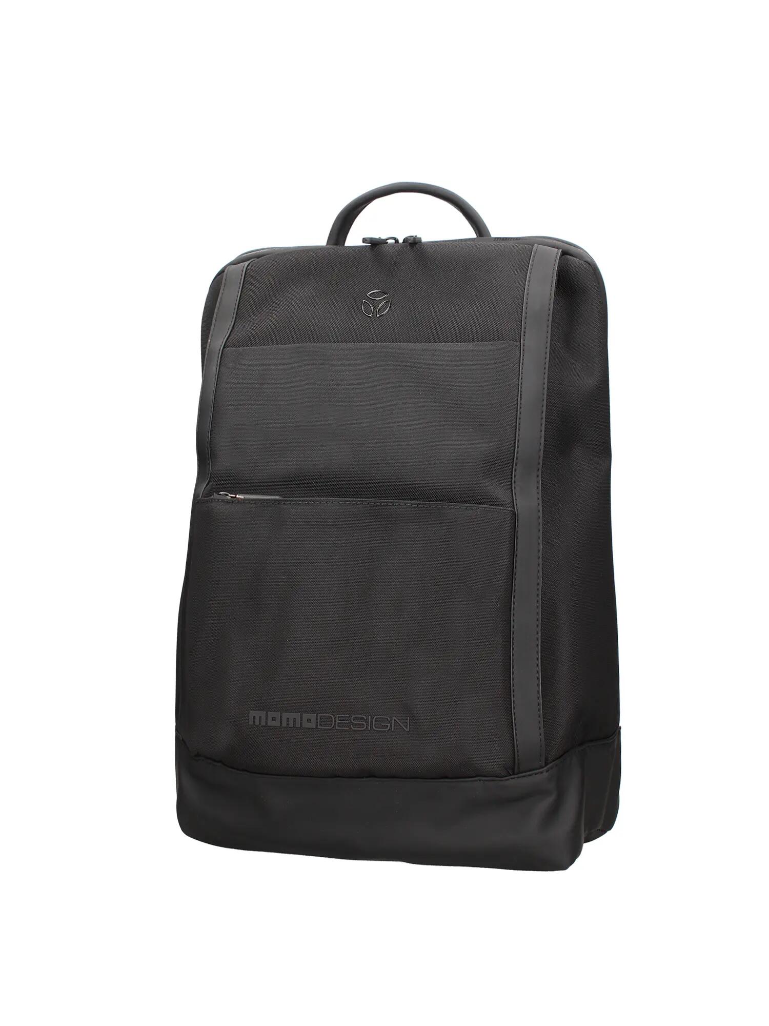 Momo Design Velorum Heren Rugzak Zwart Polyurethaan met Rits 2/4