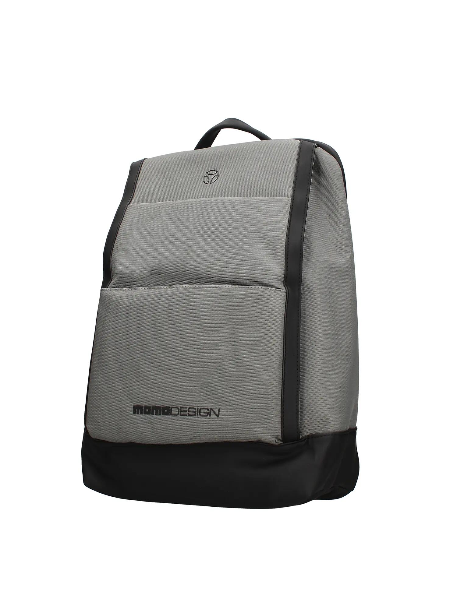 Zaino Momo Design uomo nero poliuretano con zip - Velorum 2/4
