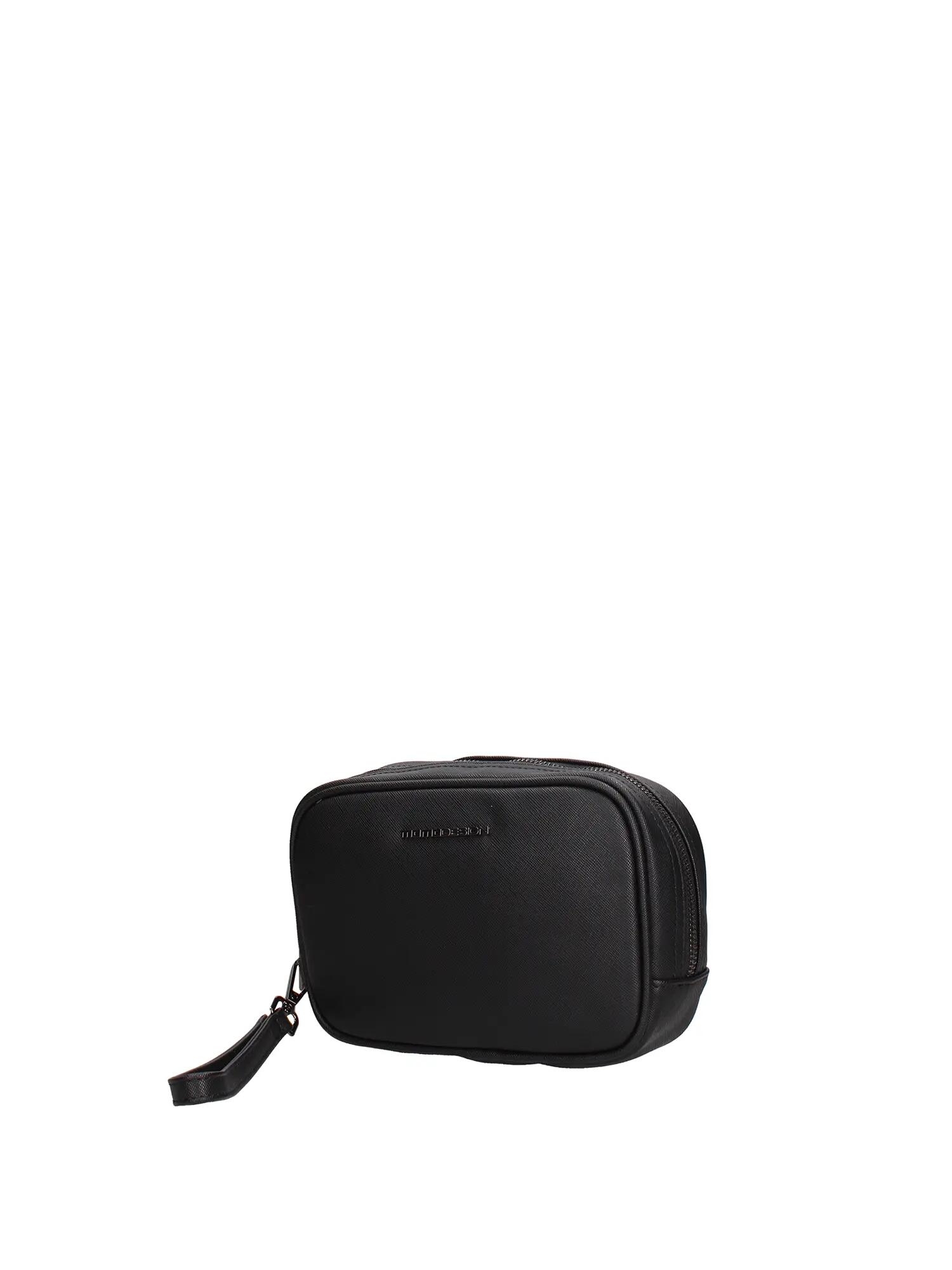 Pochette Homme Momo Design Noir Polyuréthane avec Fermeture Éclair 2/4