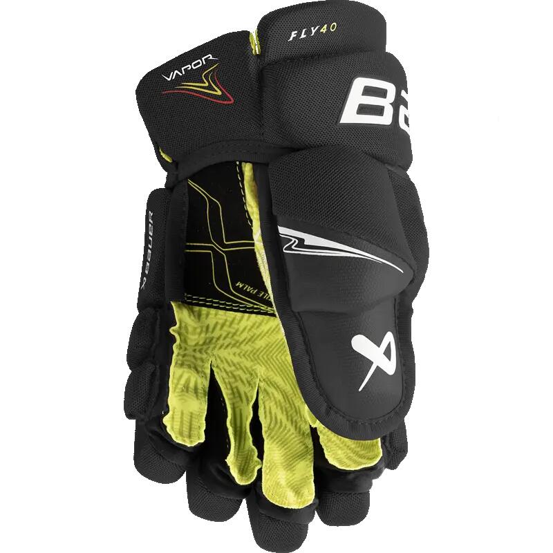 BAUER Vapor FLY40 Junior czarno-białe 11.0 dziecięce rękawice hokejowe 2/5