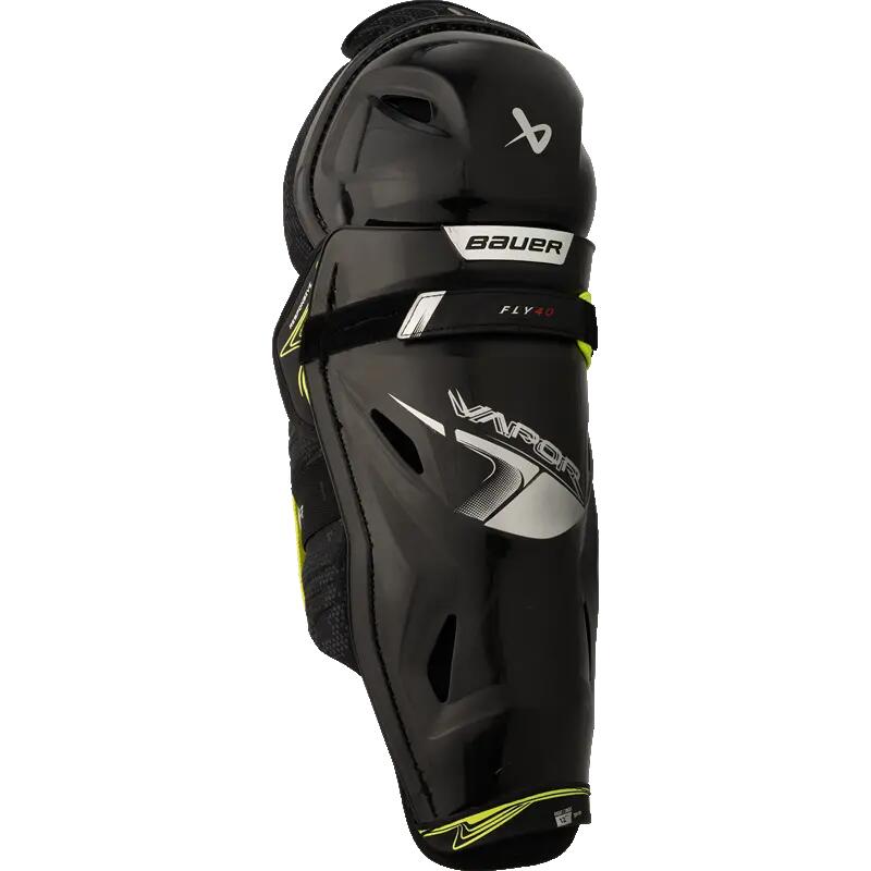 BAUER Vapor FLY40 Junior schwarze 12" Eishockey-Schienbeinschoner für Kinder 1/4