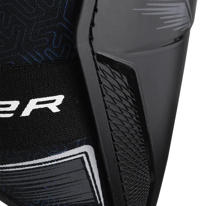 BAUER X Hockey Shin Guards Intermediate zwarte ijshockeyscheenbeschermers 3/5