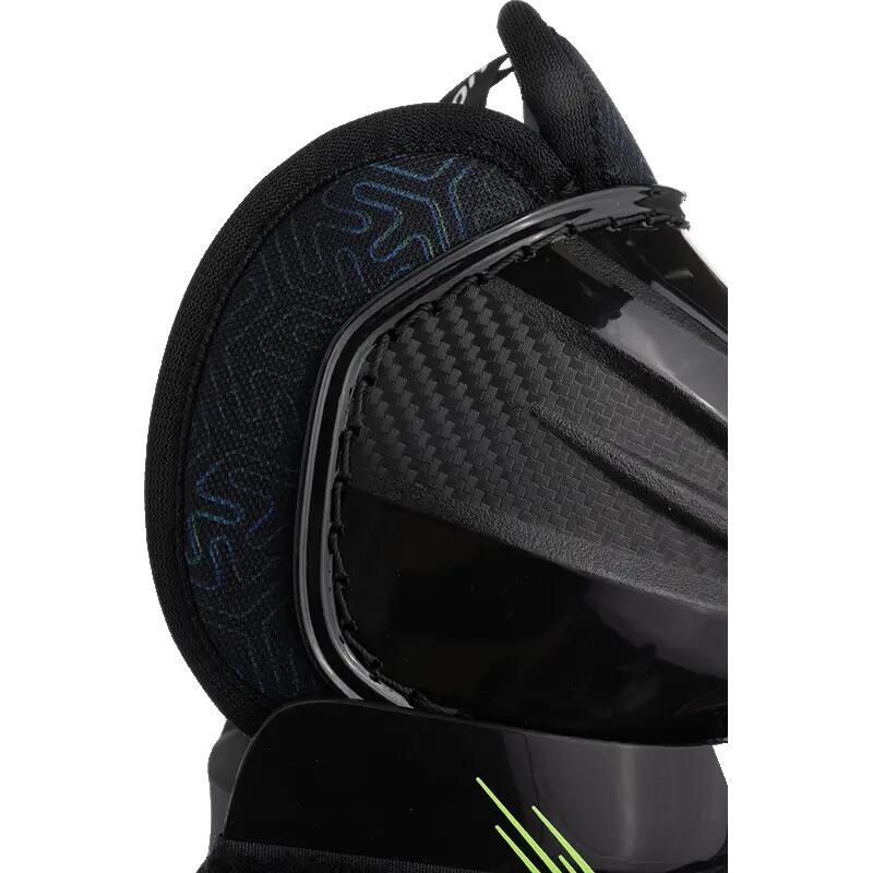BAUER X Youth schwarze 10" Eishockey-Schienbeinschoner für Kinder 4/7