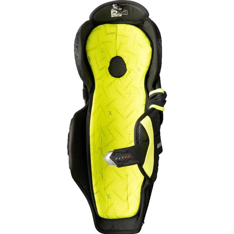 BAUER Vapor FLY40 Junior schwarze 12" Eishockey-Schienbeinschoner für Kinder 2/4