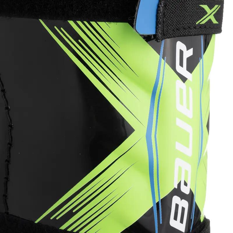 BAUER X Youth schwarze 10" Eishockey-Schienbeinschoner für Kinder 3/7