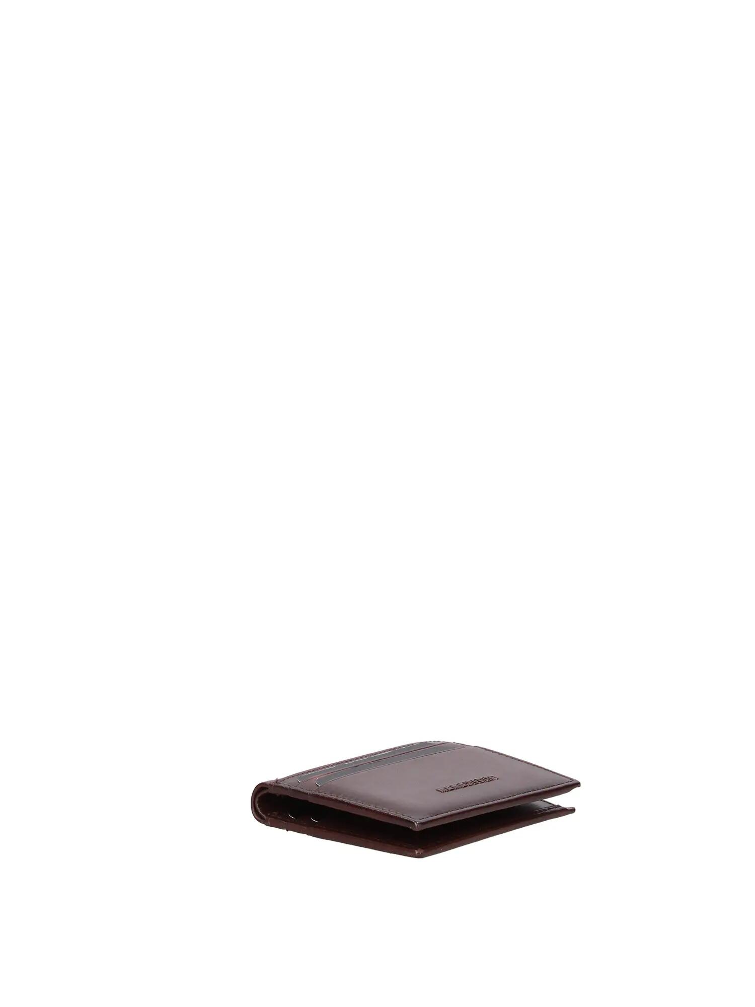 Heren Portemonnee Echt Leer Donkerbruin - Momo Design Slim Compact 3/4