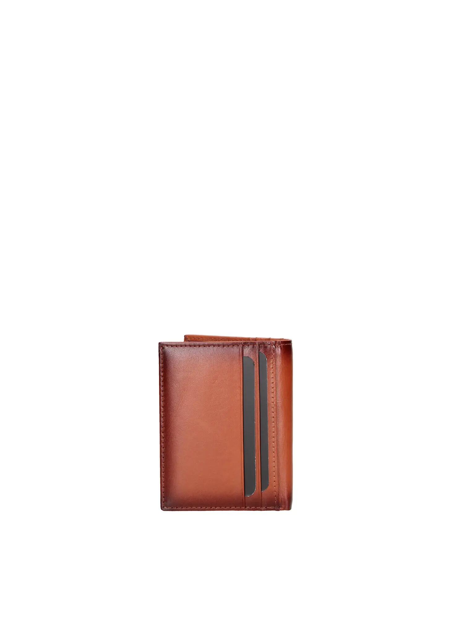 Men's Wallet Genuine Leather Dark Brown - Momo Design Slim Compact 2/4
