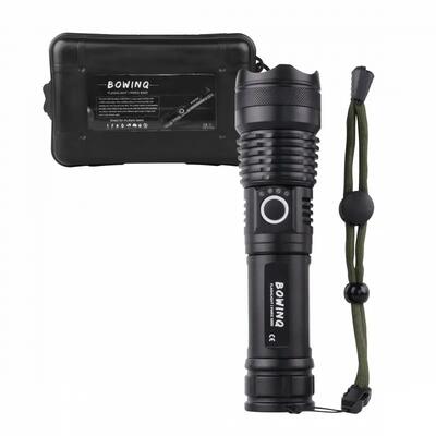 Zaklamp oplaadbaar wandelen kamperen led 1500 lumen zoom usb-c paris 5000